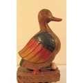 Painted wood duck with egg. 33 x 20cm. New