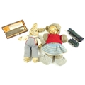 A group of vintage toys, comprising a Hornby OO guage locomotive of The Evening Star, with tender, n... 