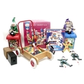 A collection of children's toys, including a Hamley's Traditional Wooden Animal Marble Run, boxed, 1... 