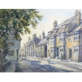 Wilfrid Rene Wood (British, 1888-1976): a view of Stamford, depicting ‘St Peter’s Street’ (No 3), wa... 