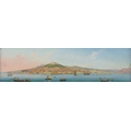 French / Italian School (early 19th century): an early 19th century view towards Syracuse, Catania a... 