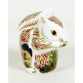A rare Royal Crown Derby paperweight, 'Stoney Middleton Squirrel', exclusive edition 43/500 commissi... 