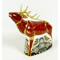 A Royal Crown Derby paperweight, 'Sherwood Stag', MMIV, limited edition 376/395 specially commission... 