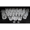 A collection of Waterford Crystal glasses in the Lismore pattern, comprising six red wine, 15cm high... 