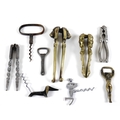 A collection of 19th century and later cork screws and nut crackers, including one Victorian nutcrac... 