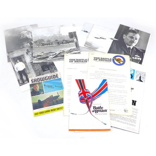 102 - A collection of ephemera concerning the 1969 movie 1990 commemoration of 'The Battle of Britain', in... 