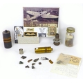 A collection of WWII German aircraft relics, including ephemera from a Heinkel bomber crash, purport... 