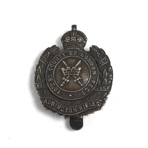 140 - A collection of British Army regimental badges, including Cornwall, Somerset and Cornwall, Paddingto... 