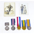 An India campaign and WWI medal group for Cpl. William Hanlon 98018 Royal Garrison Artillery, an 189... 