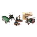 A Mamod Steam Traction Engine TE1A, complete with box, steering extension, some fuel in original box... 