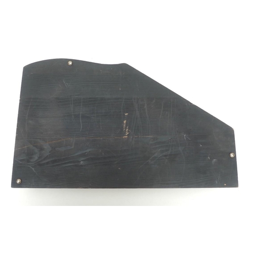 65 - A twelve bar Rosetti, German autoharp, painted black with roses to the board, 51 by 32cm, together w... 