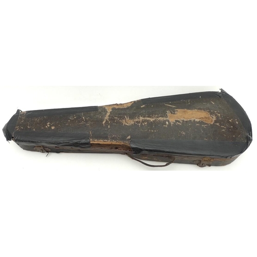 65 - A twelve bar Rosetti, German autoharp, painted black with roses to the board, 51 by 32cm, together w... 