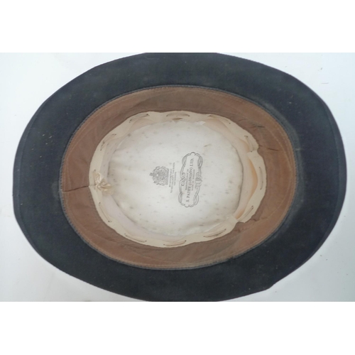 69 - A vintage silk top hat, by S Patey, London, Ltd, internal dimensions approximately 20 by 16cm, 14.4c... 