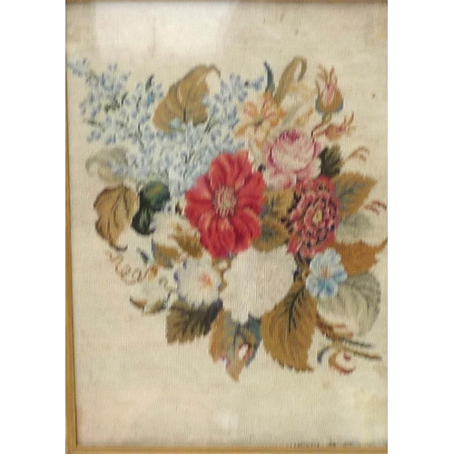 70 - A pair of late 19th/early 20th century wool work embroideries in tent stitch on canvas ground, depic... 