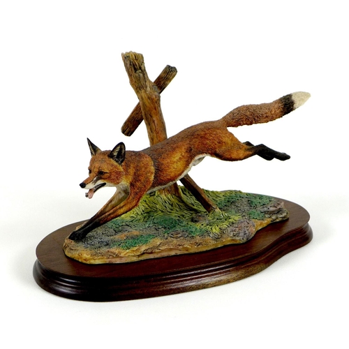 73 - Two Border Fine Arts sculptures, one modelled as 'The Leicestershire Fox', limited edition 408/750, ... 