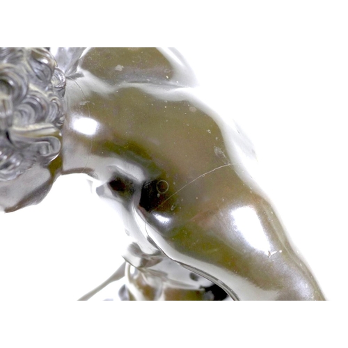 77 - After the Antique: 'Dancing Faun' / 'The Cymbal Player', an early to mid 20th century bronze sculptu... 