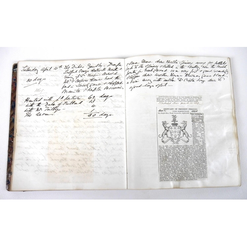 88A - A group of three Victorian handwritten Asprey & Co diaries, titled ‘William Wings Hunting Reminisces... 
