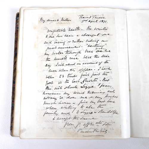 88A - A group of three Victorian handwritten Asprey & Co diaries, titled ‘William Wings Hunting Reminisces... 