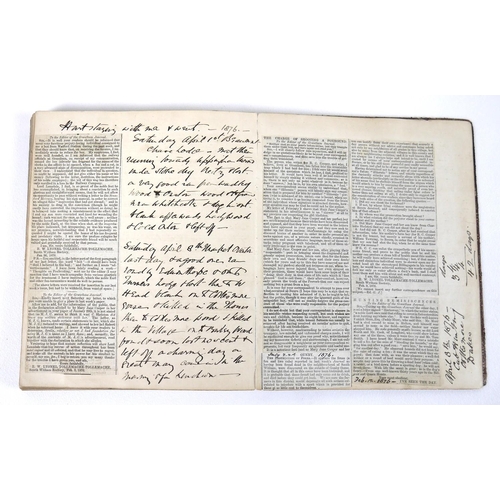 88A - A group of three Victorian handwritten Asprey & Co diaries, titled ‘William Wings Hunting Reminisces... 