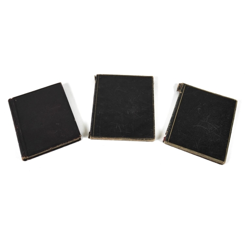 88A - A group of three Victorian handwritten Asprey & Co diaries, titled ‘William Wings Hunting Reminisces... 