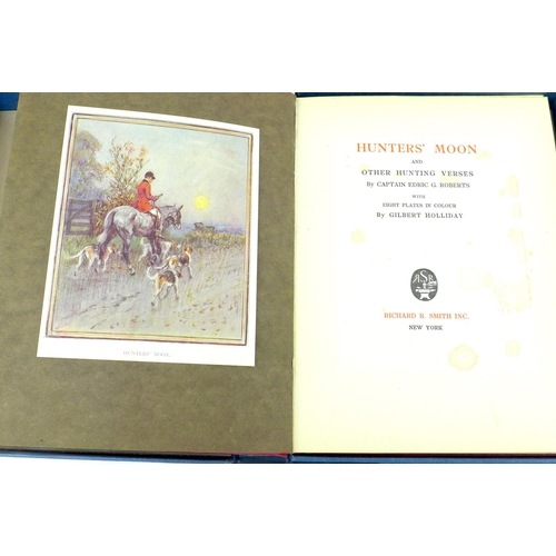 89 - A collection of eight 19th and 20th century hunting themed books, including 'The Warwickshire Hunt f... 