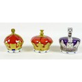 A group of three Royal Crown Derby paperweights, comprising 'Coronation Crown', To celebrate the 60t... 