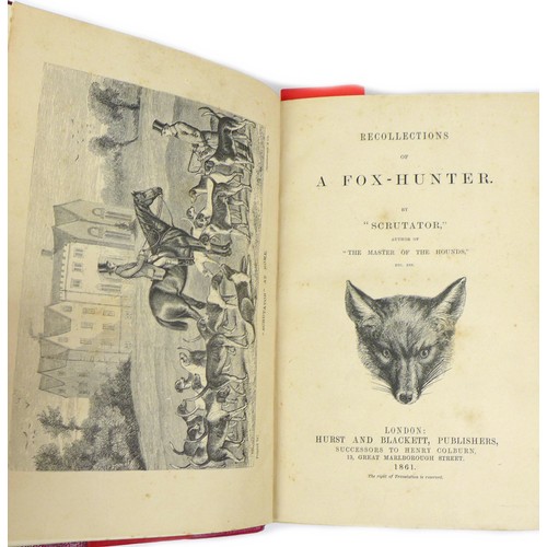 191 - Five late 19th century sporting books, including, 'Riding Collections' by Henry Custance, nubered '4... 