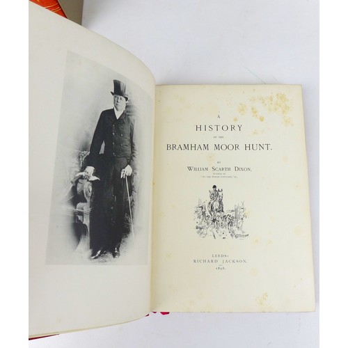 191 - Five late 19th century sporting books, including, 'Riding Collections' by Henry Custance, nubered '4... 