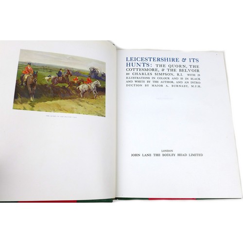 168 - Seven Early 20th century sporting books, comprising 'Hunting in the Olden days' By William Scarth di... 