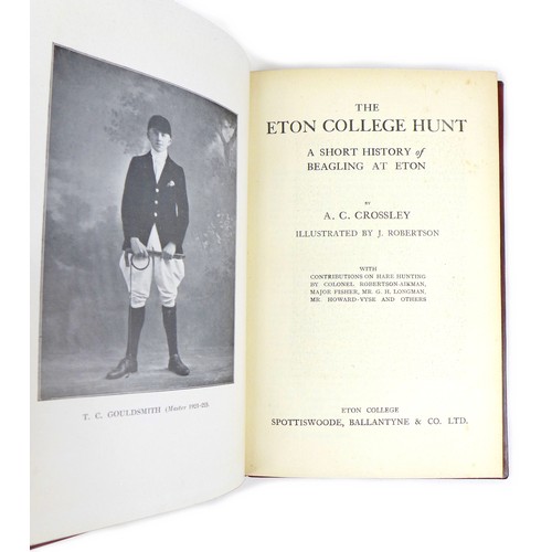 169 - A group of 19th and 20th century Sporting books, including 'The Eton College Hunt A Short History of... 