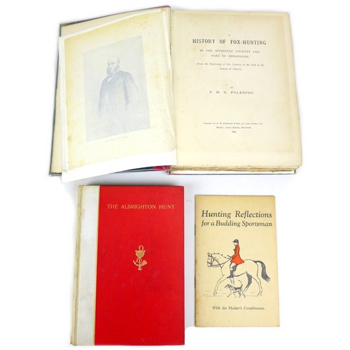 201 - A collection of late 19th century and later sporting themed books, comprising 'A History of Fox-Hunt... 