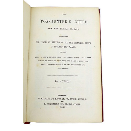 171 - Ten 19th century and later Sporting books, including 'The Quorn Hunt and its Masters' by C. A. Blew ... 