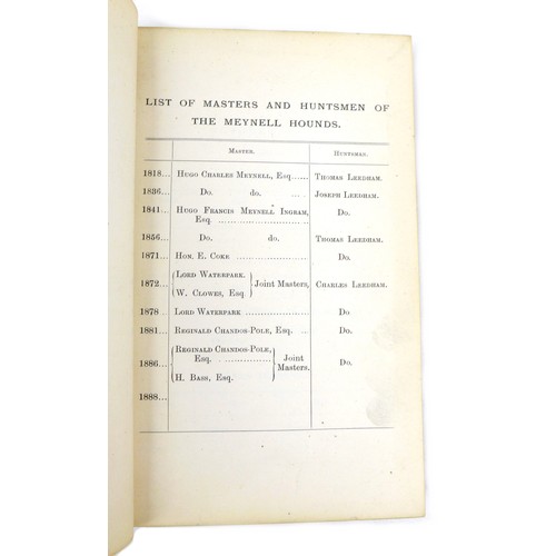 186 - Nineteen 19th century and later sporting reference books concerning Hounds, including 'Hounds Their ... 