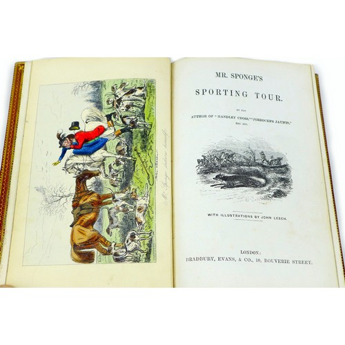 184 - Robert Smith Surtees, seven sporting related books, including 'Ask Mamma' (pub. 1858, London) reboun... 