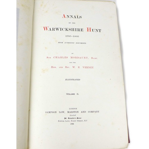 197 - Five 19th century sporting books, including 'A History of he York and Ainsty Hunt' by W. S. Dixon (p... 