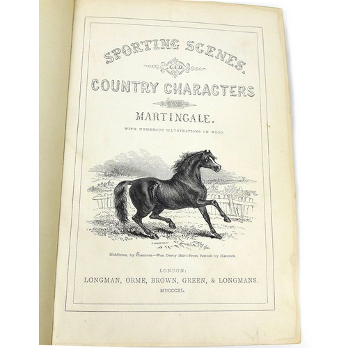 197 - Five 19th century sporting books, including 'A History of he York and Ainsty Hunt' by W. S. Dixon (p... 