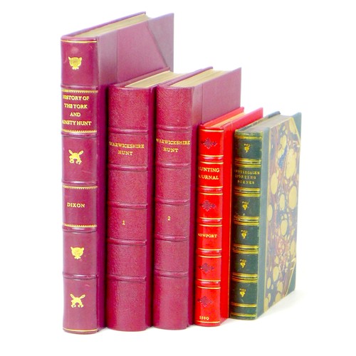 197 - Five 19th century sporting books, including 'A History of he York and Ainsty Hunt' by W. S. Dixon (p... 