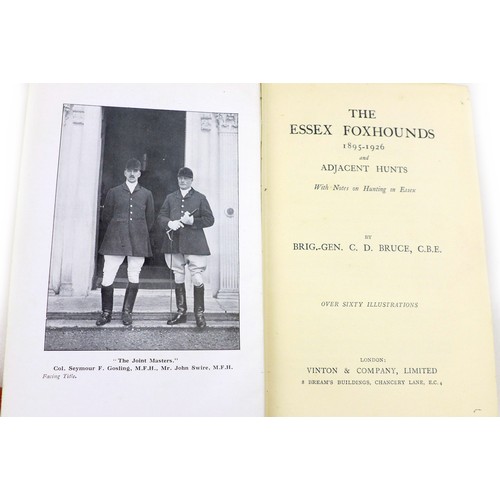 182 - Ten 20th century sporting themed books, including 'The Royal Caledonian Hunt' re-edited by Col. Robe... 