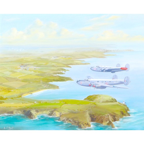 240 - British School, 20th century: two Aviation paintings, Derek C. Baulcomb, (British, 20th century) 'Tw... 