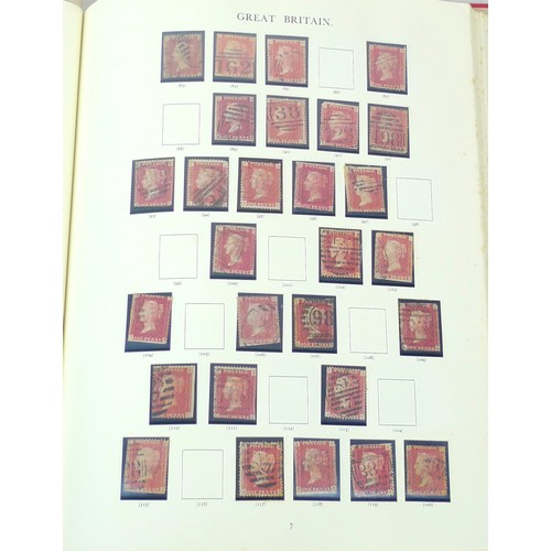 156 - Nine stamps albums containing stamps from 1840 to present, including Windsor album vol. I & II, two ... 