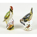 Two Royal Crown Derby paperweights, modelled as 'Newstead Woodpecker', a Limited Edition Pre-release... 
