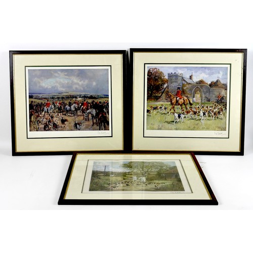 231 - A collection of hunting prints, some pencil signed to lower margins, including those after John King... 