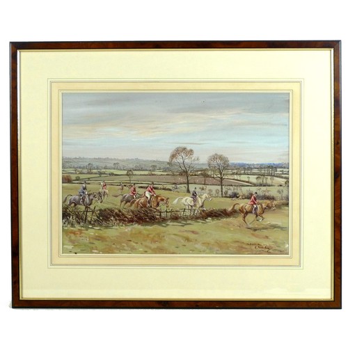 236 - Eric Meade-King (British, 1911-1987): 'The Belvoir Near Long Clawson', signed and titled lower right... 