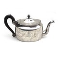 A large collection of mostly 19th century silver plated items, including an early 19th century Napol... 
