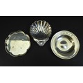 Three ERII silver pin dishes, comprising an octofoil form dish, C J Vander Ltd. London 1971, 10.5 by... 