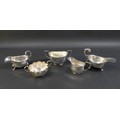 A collection of Victorian and later silver, comprising a two Edwardian tea wares, both with engraved... 