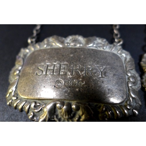 57 - A collection of Victorian and later silver, comprising a Victorian vesta case with 'D H' monogram an... 