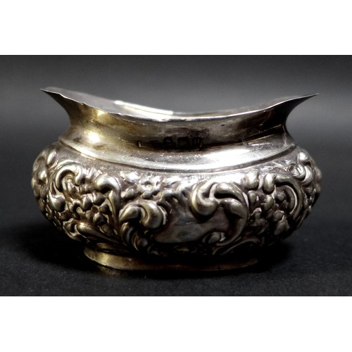 84 - Thirteen Victorian and later silver salts and mustard pots, including a six cauldron style salts, th... 