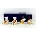 Four Royal Crown Derby paperweights, modelled as bears, comprising a Debonair Bear for Royal Doulton... 