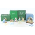 Six limited edition Beatrix Potter figurines, comprising five Beswick, ‘Flopsy, Mopsy and Cotton-tai... 